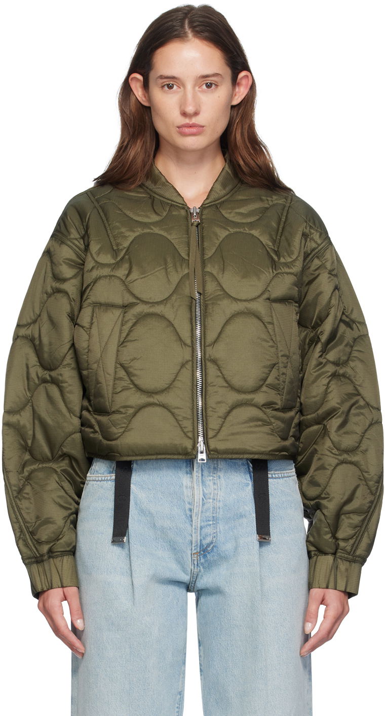 Bomber-takki AGOLDE Iona Bomber Jacket Vihreä | A5031