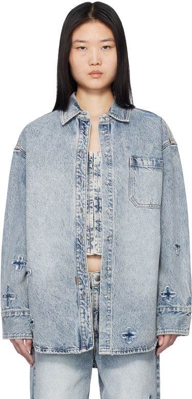 Paita Ksubi Oversized Klassic Kraftwerk Denim Shirt by Ksubi Sininen | WPS25SH002, 0