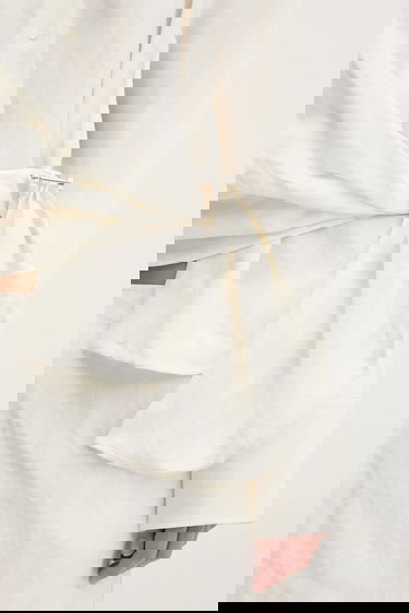 Mekko JW Anderson JW Anderson Draped Twisted Relaxed Linen-Blend Shirt Valkoinen | SH0346.PG1690.002, 3