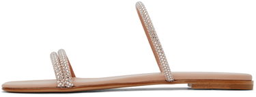 Tennarit ja kengät Gianvito Rossi Cannes 05 Crystal Embellished Flat Sandals Beige | G16120.05CUO.XCN, 2