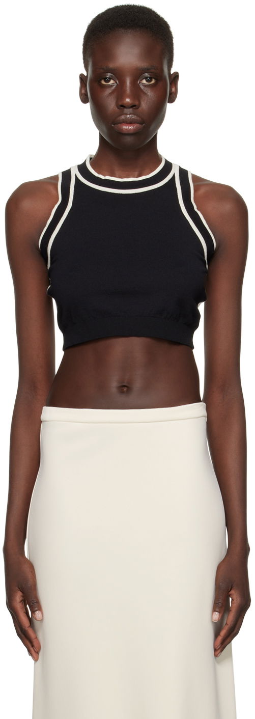 Tankkitoppi Max Mara Max Mara Ruggero Knit Tank Top Musta | 2411361062600