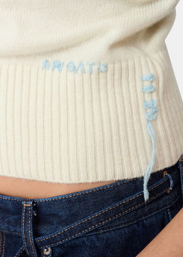 Liivi AXEL ARIGATO Marla Knitted Ribbed Vest with Side Lacing Valkoinen | A3356004, 6