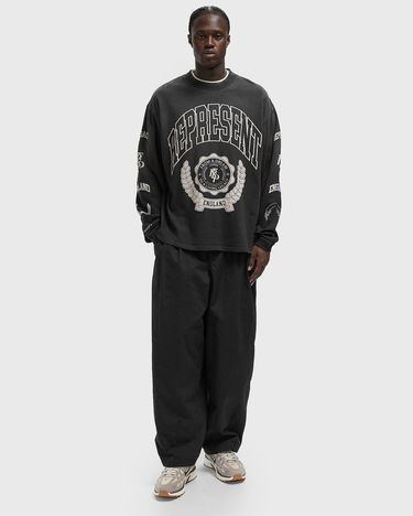 T-paita Represent Clo Collegiate Arch Legacy Crest Long Sleeve T-Shirt Musta | MLM100371-04, 1