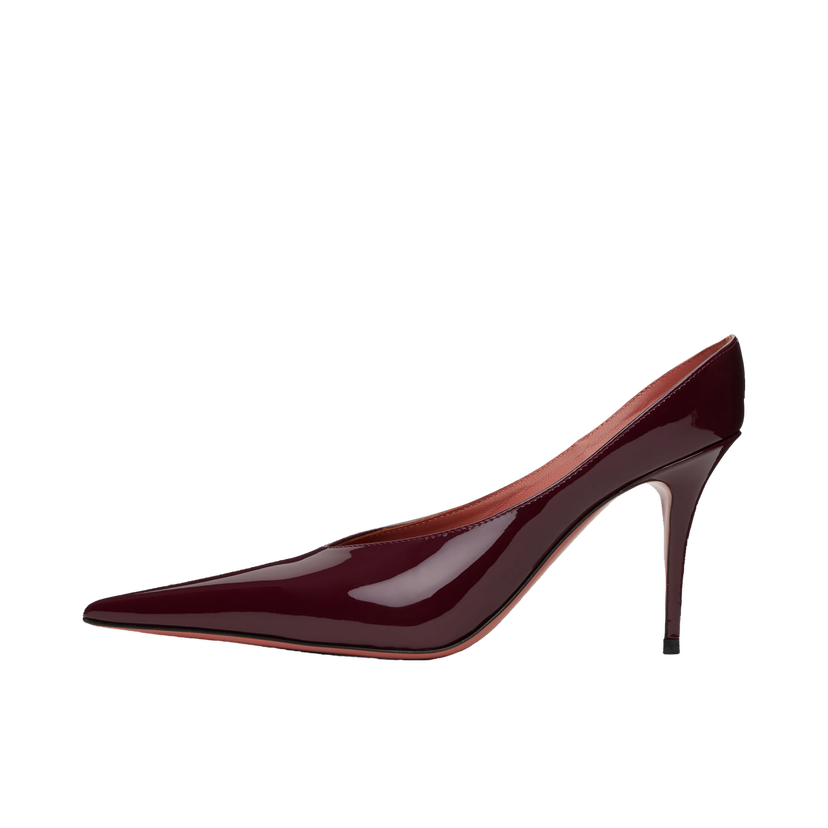 Tennarit ja kengät Amina Muaddi Patent Leather Pumps Burgundia | ANOK MULE PATENT