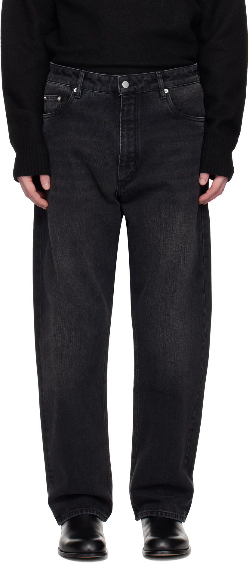 Jeans Studio Nicholson Studio Nicholson Riso Jeans Musta | RISO SNM - 1321