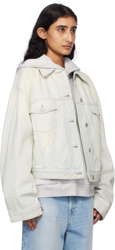 Takki Acne Studios Acne Studios Relaxed Cropped Denim Jacket Sininen | A90639-, 1