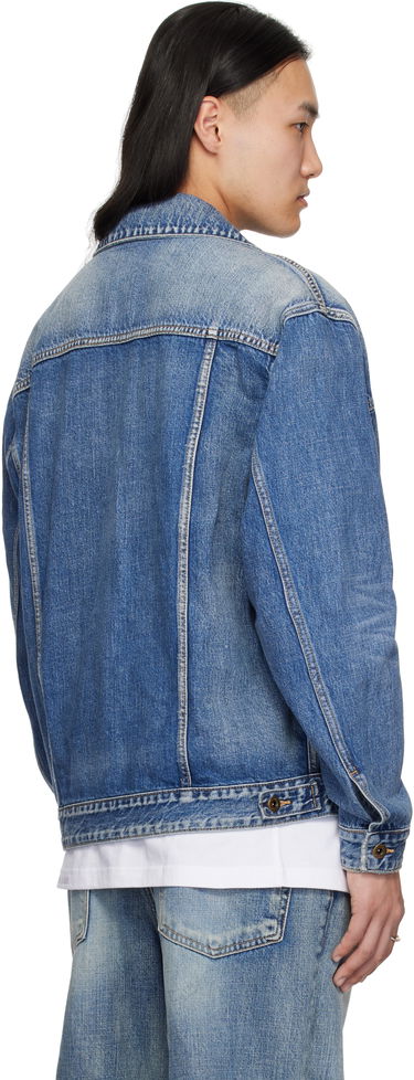 Takki We11done We11done Washed Denim Jacket Sininen | WD-DJ0-25-313-U-BL, 2