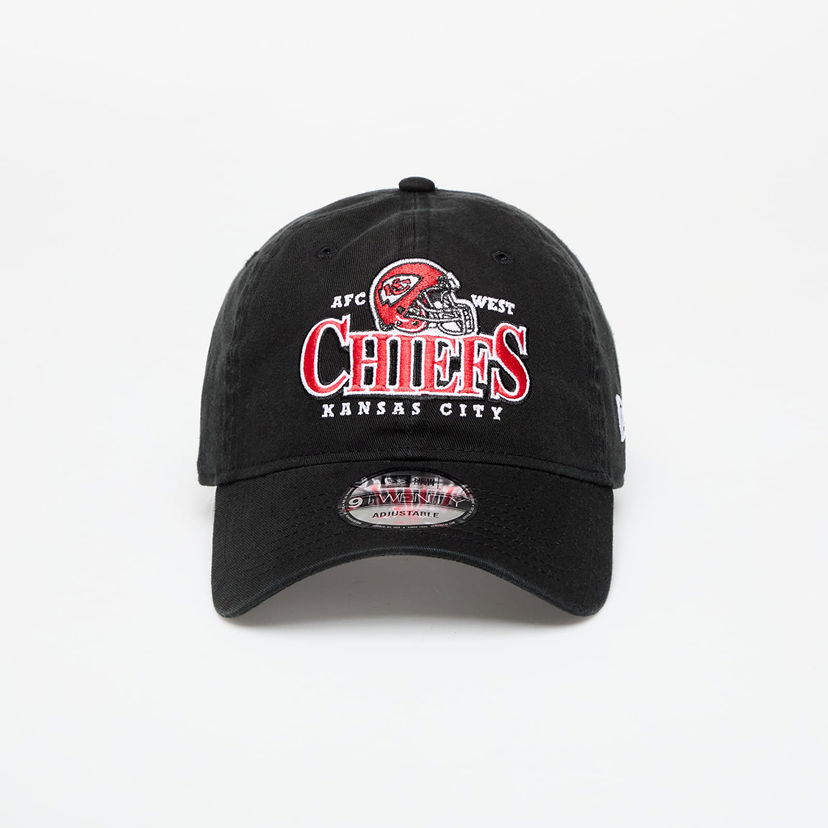 Korkki New Era Kansas City Chiefs Helmet 9TWENTY Adjustable Cap Musta | 60667634
