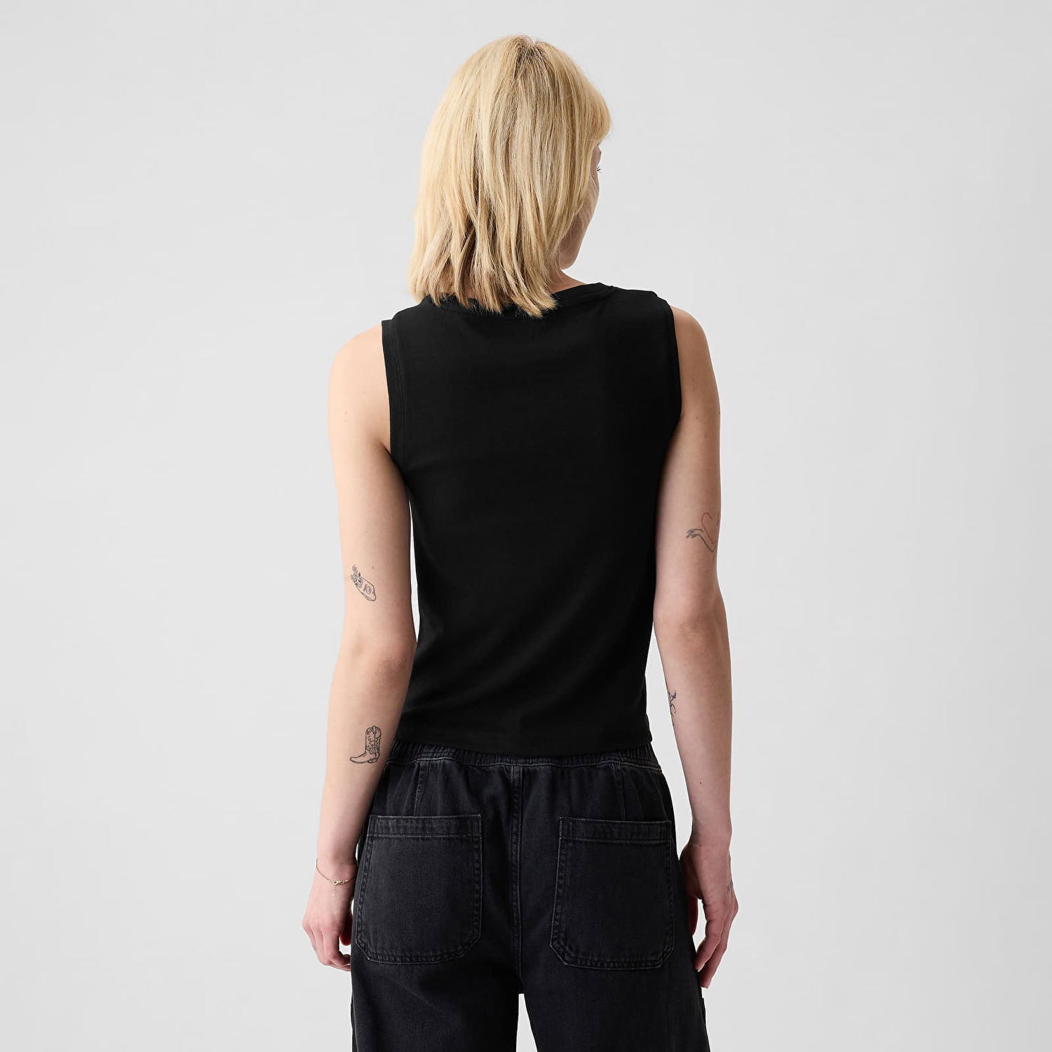 Tankkitoppi GAP Sleeveless Modal Shell Black Musta | 540735-01, 1