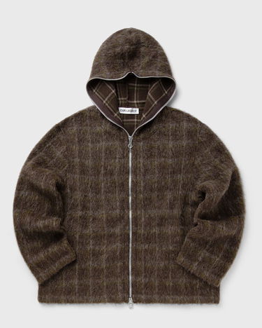 Huppari OUR LEGACY Our Legacy Mohair Zip Hoodie Ruskea | M4256FD, 1