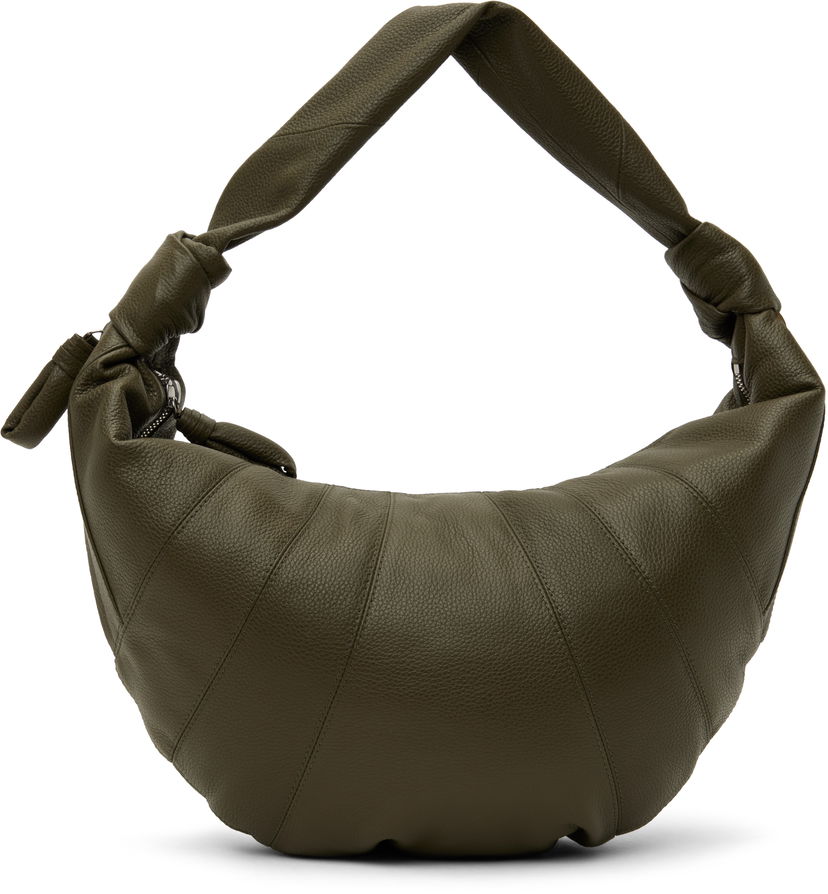 Käsilaukku LEMAIRE LEMAIRE Fortune Croissant Leather Shoulder Bag Vihreä | BG0071 LL0018