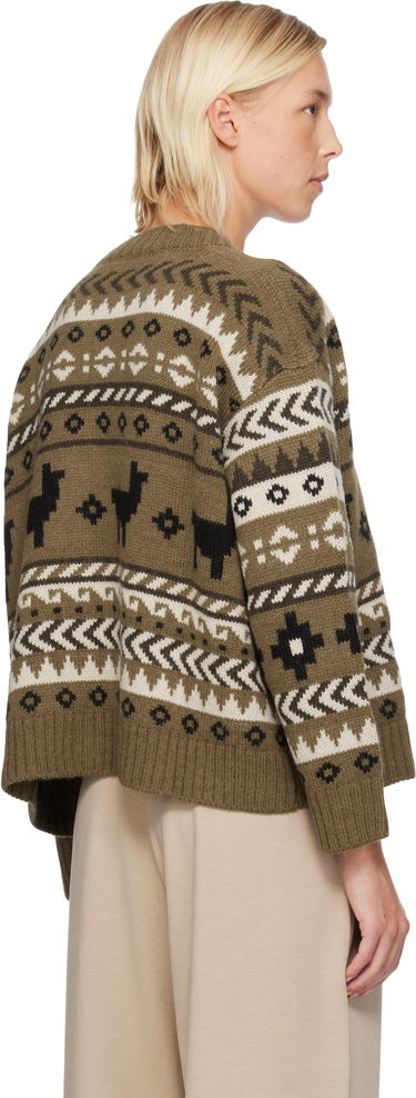 Villapaita Max Mara Llama Motif Fair Isle Cardigan Monivärinen | 2525346092600, 2