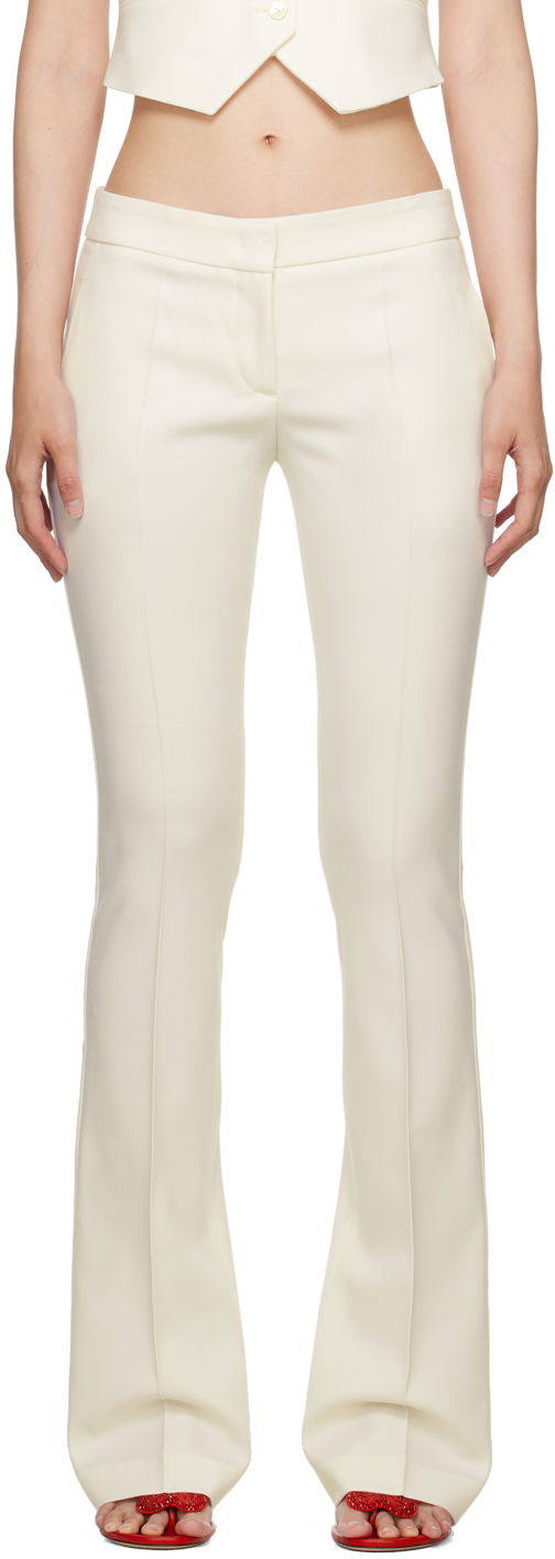 Housut Blumarine Blumarine Flared Dress Pants Valkoinen | A322P098A