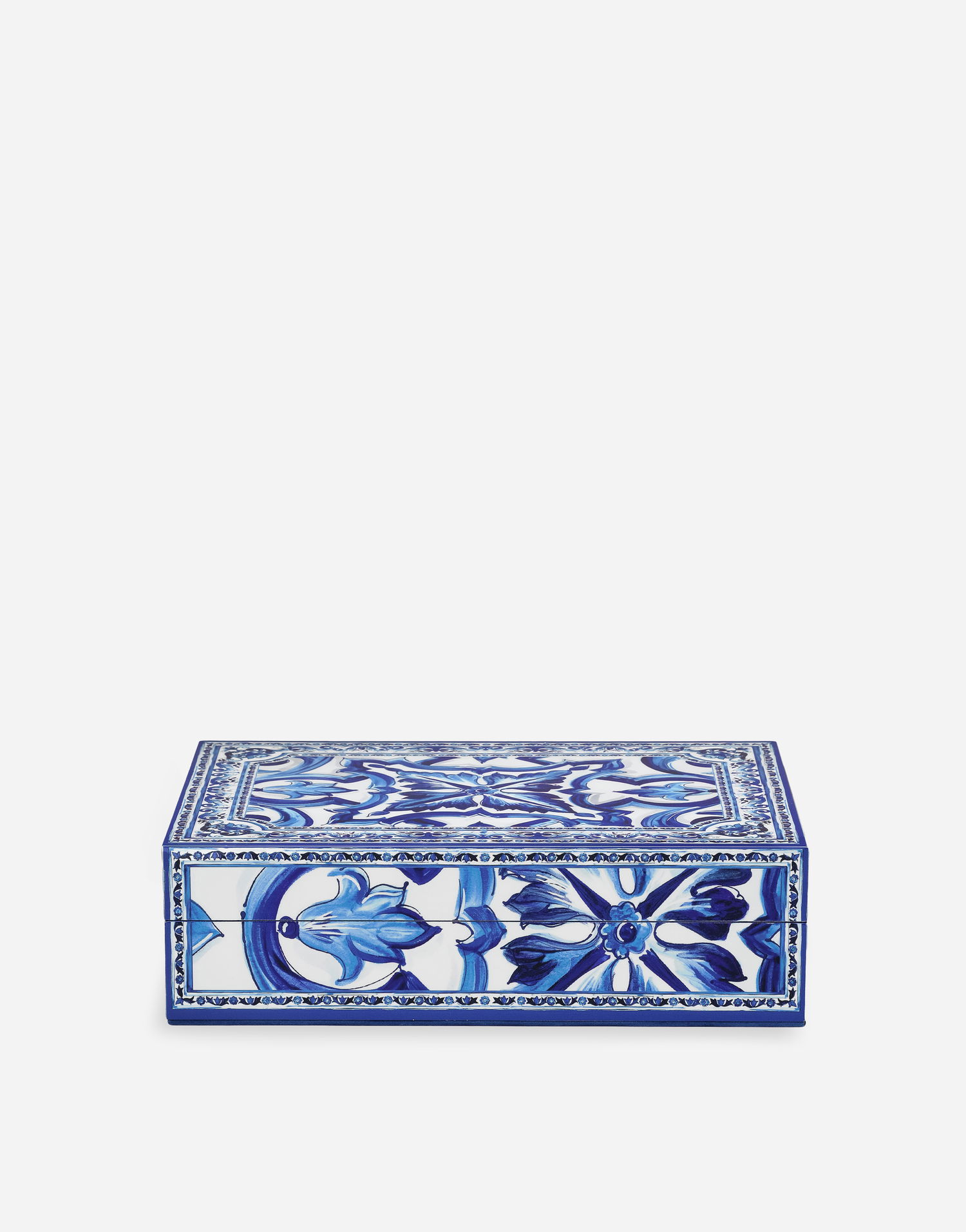 Kodin sisustus Dolce & Gabbana Dolce & Gabbana Large Decorated Plexiglass Box Onesize Sininen | TCC201TCAMYUB008, 1
