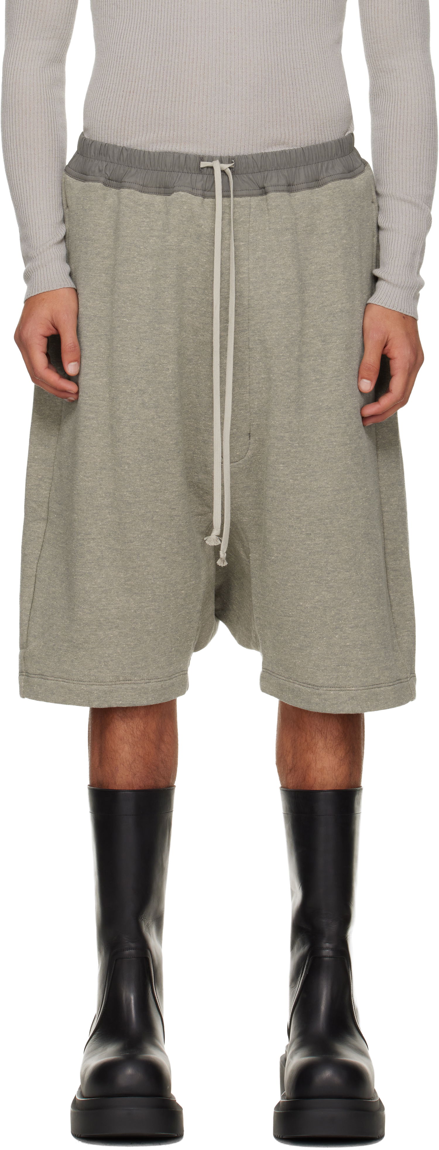 Shortsit Rick Owens DRKSHDW Concordians Drawstring Pods Shorts Harmaa | DU02E7380 FGM, 0