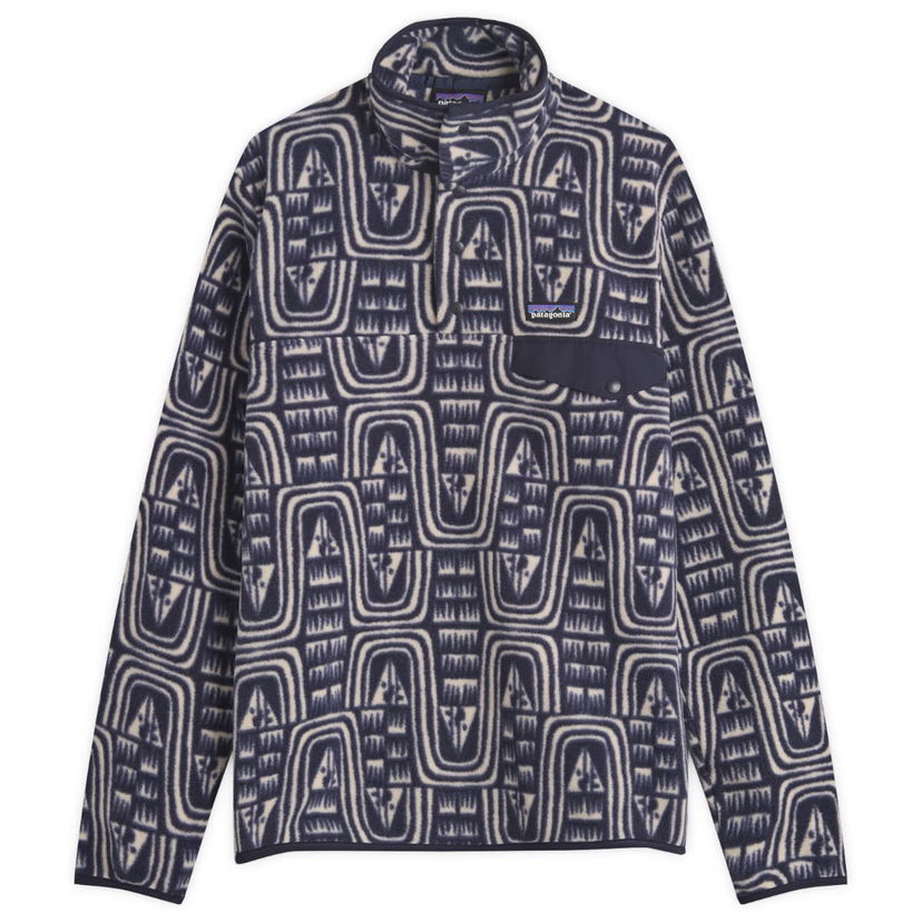 Villapaita Patagonia Lightweight Synchilla Snap-T Fleece Pullover Tummansininen | 25551-FLSK