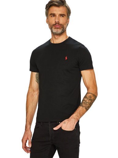 T-paita Polo by Ralph Lauren Custom Fit Tee Musta | 710680785001