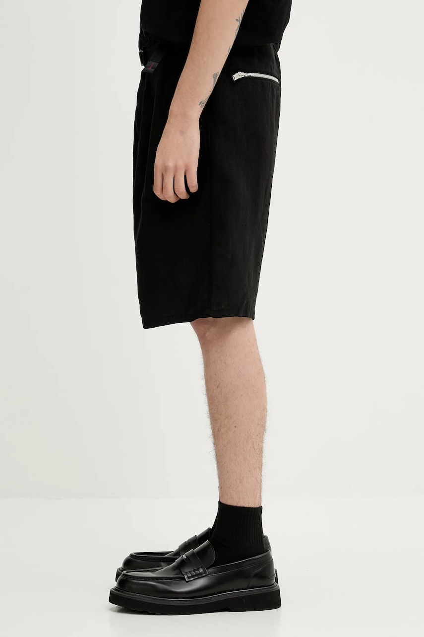 Shortsit UNDERCOVER Undercover Linen Shorts Musta | UC1E4518, 1