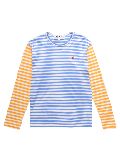 T-paita Comme des Garçons PLAY Bi-Color Striped T-Shirt Monivärinen | P1T318 1