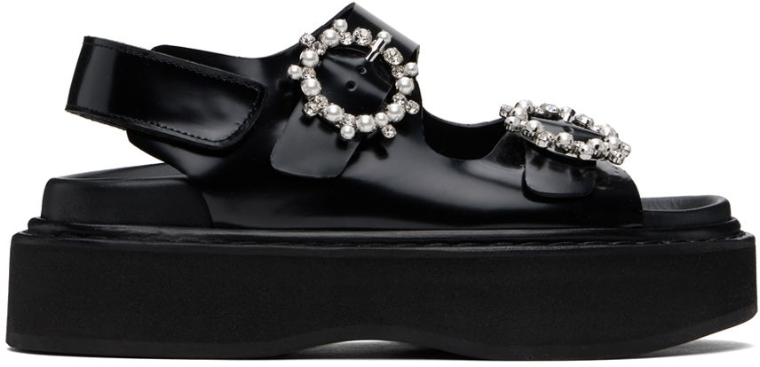 Asusteet Simone Rocha Simone Rocha Beaded Platform Sandals Musta | SLD48 0740, 0