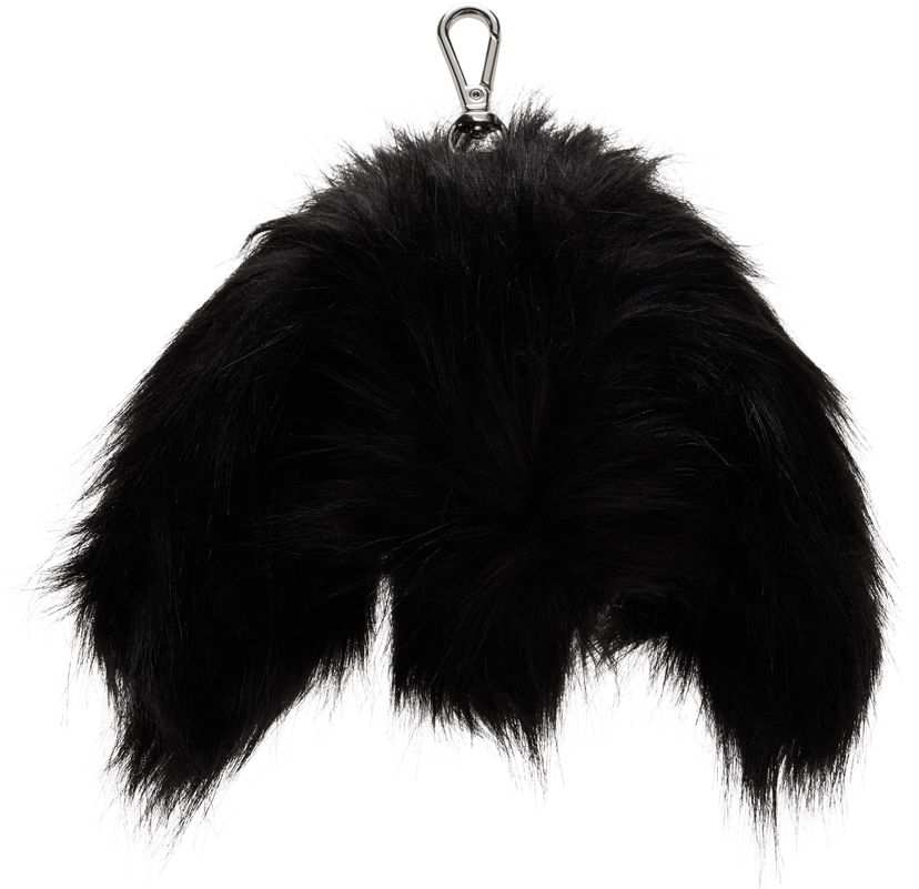 Avaimenperät Simone Rocha Simone Rocha Faux Fur Hare Coin Purse Bag Charm Musta | COINPURSE1 0815