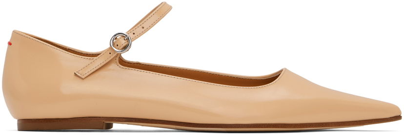 Vaatteet Aeyde Aeyde Cleo Ballerina Flats Beige | A11-FL-SNDP8 FL131-FW24-960-028