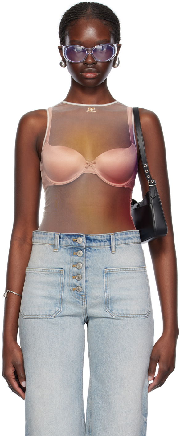 Body Courrèges Aura Bodysuit Beige | 124JBD057PR0058