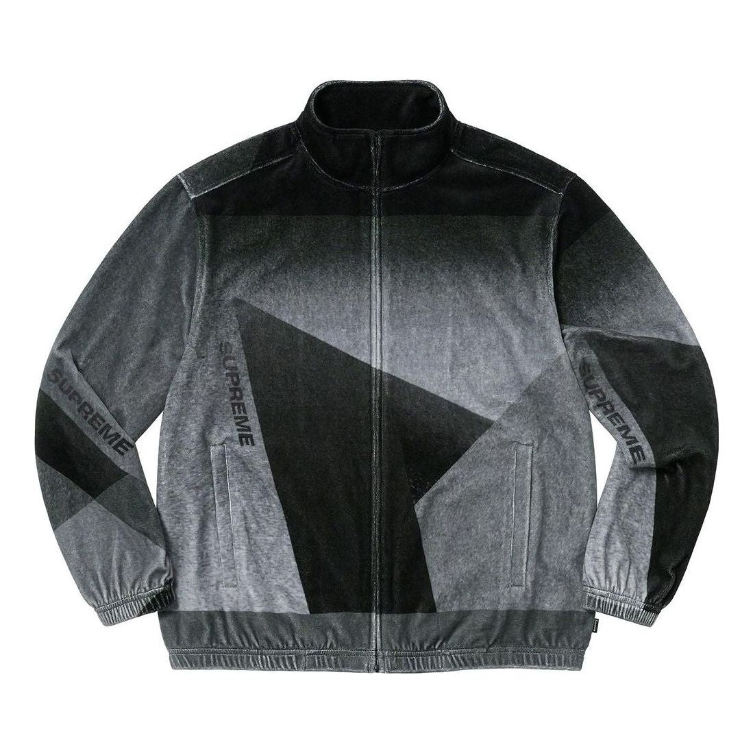 Huppari Supreme Geo Velour Track Jacket Musta | SUP-SS23-146, 0