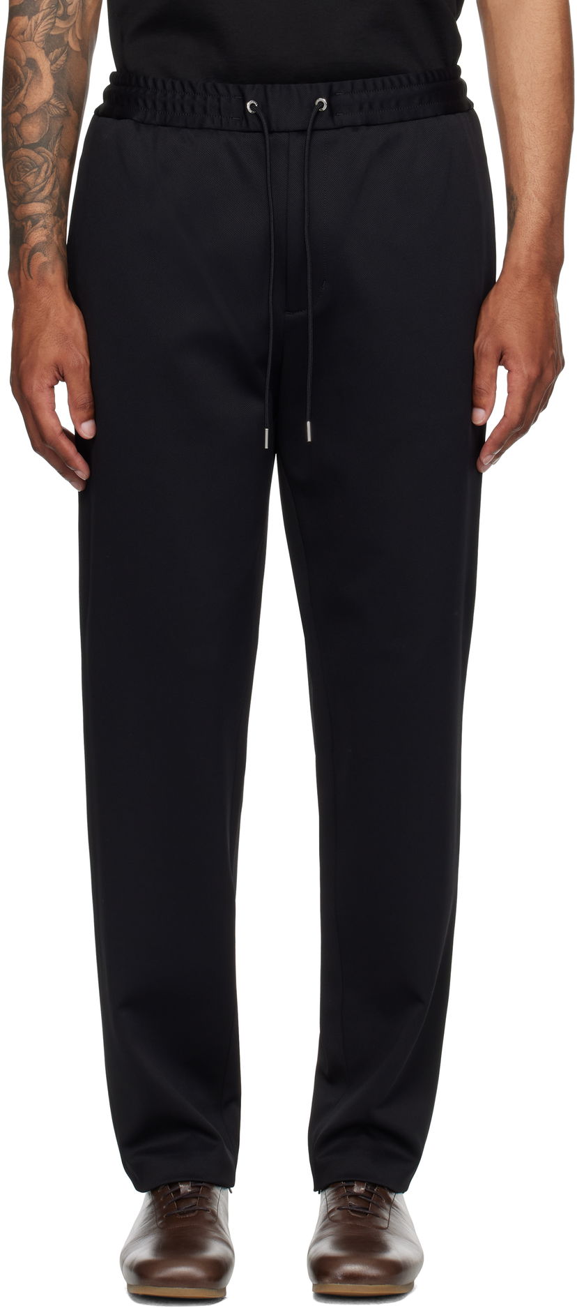 Housut Moncler Moncler Logo Jogging Trousers Musta | K20912A0002289ALO