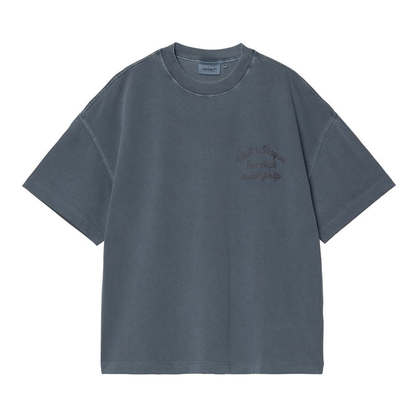 T-paita Carhartt WIP Carhartt WIP Bait Shack Garment Dyed T-Shirt Sininen | I034660_7