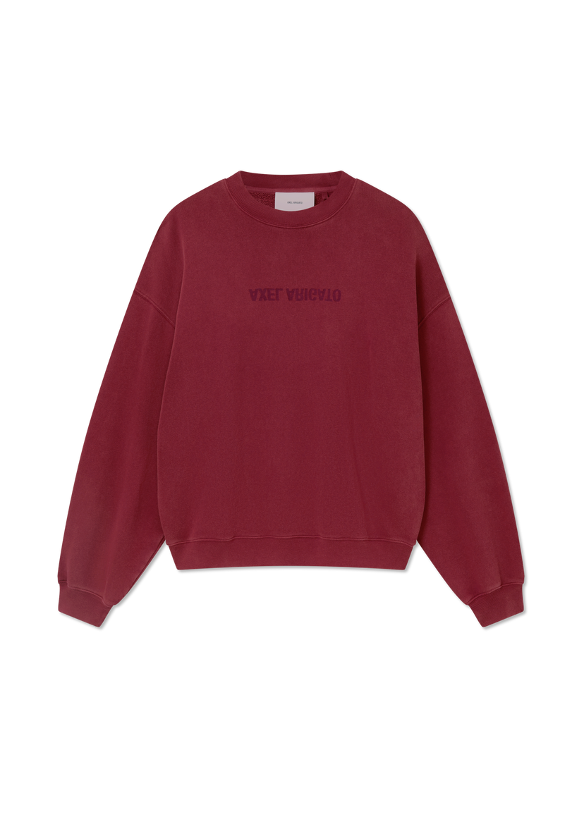 Huppari AXEL ARIGATO Distort Washed Sweatshirt Burgundia | A3122005