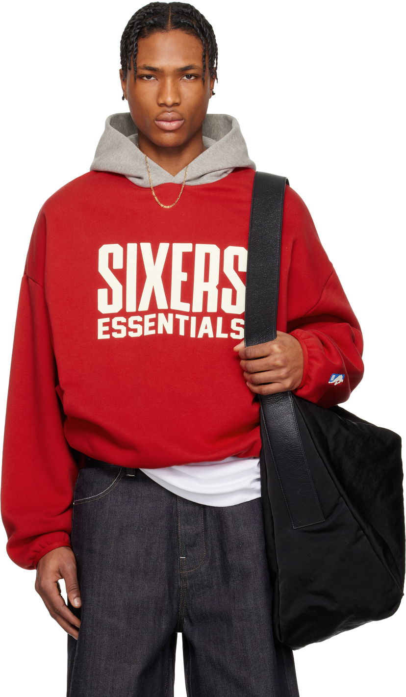 Huppari Fear of God Fear of God ESSENTIALS NBA Sixers Pull Over Hoodie Punainen | 192AL246600F