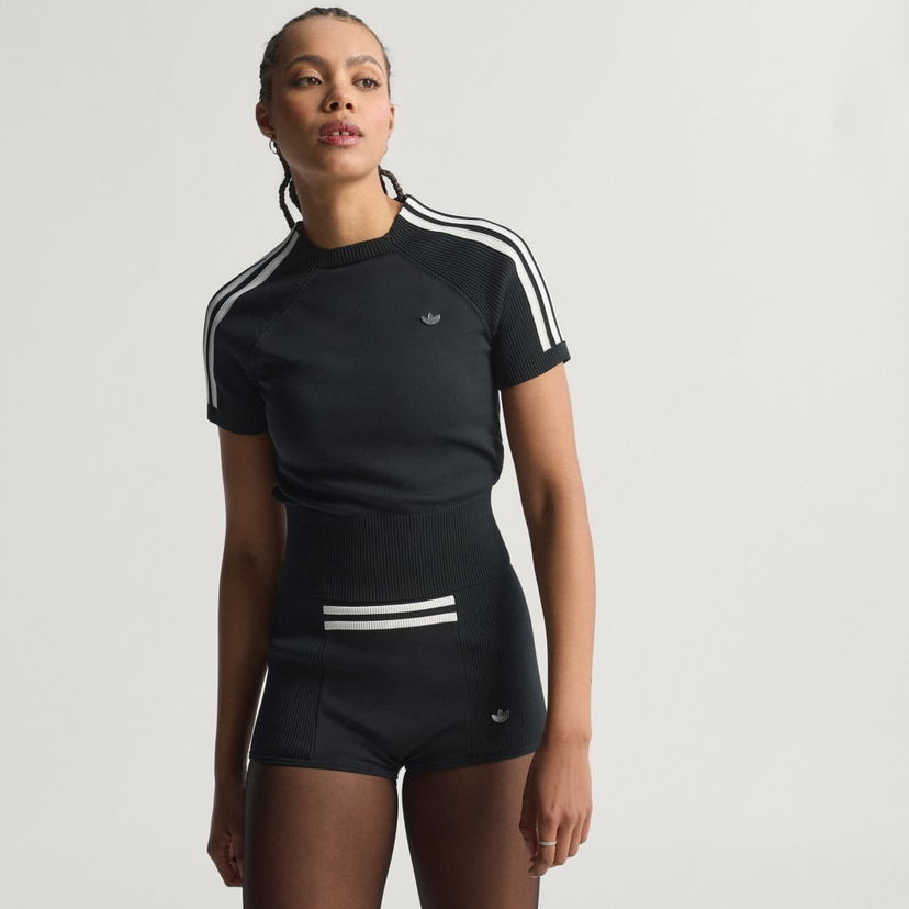 T-paita adidas Performance Cali Sock T-Shirt Musta | JW2518