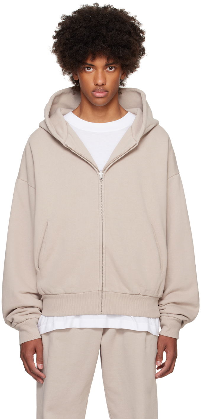 Huppari Entire Studios Thermal Hoodie Beige | ES2488SC
