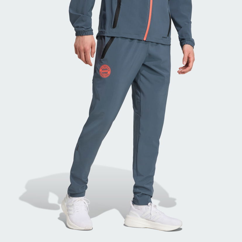 Verryttelyhousut adidas Performance FC Bayern Tiro 25 Competition Travel Pants Harmaa | JV5344
