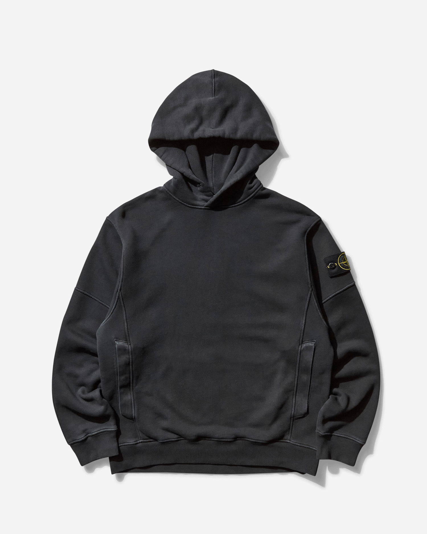 Huppari Stone Island Diagonal Fleece OLD Effect Hoodie Musta | K1S15-6100033-S0045 V0129, 1