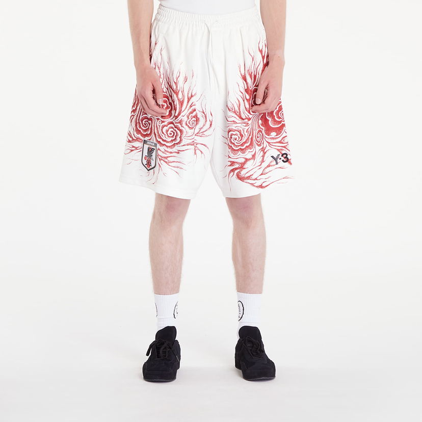 Shortsit Y-3 JFA Graphic Shorts Core Valkoinen | JC7569