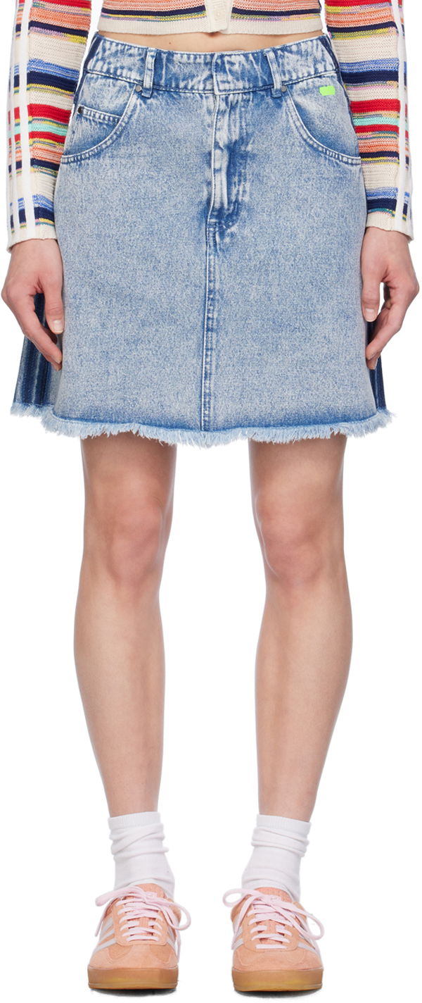 Hame adidas Originals Blue Edition Denim Miniskirt Sininen | IU2509