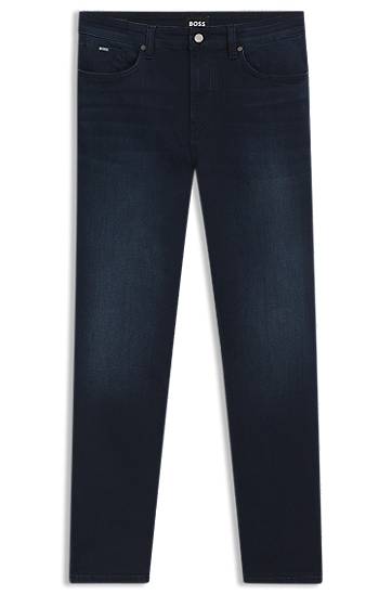 Jeans BOSS BOSS Delaware Slim-Fit Stretch Denim Jeans Tummansininen | 50544927, 0