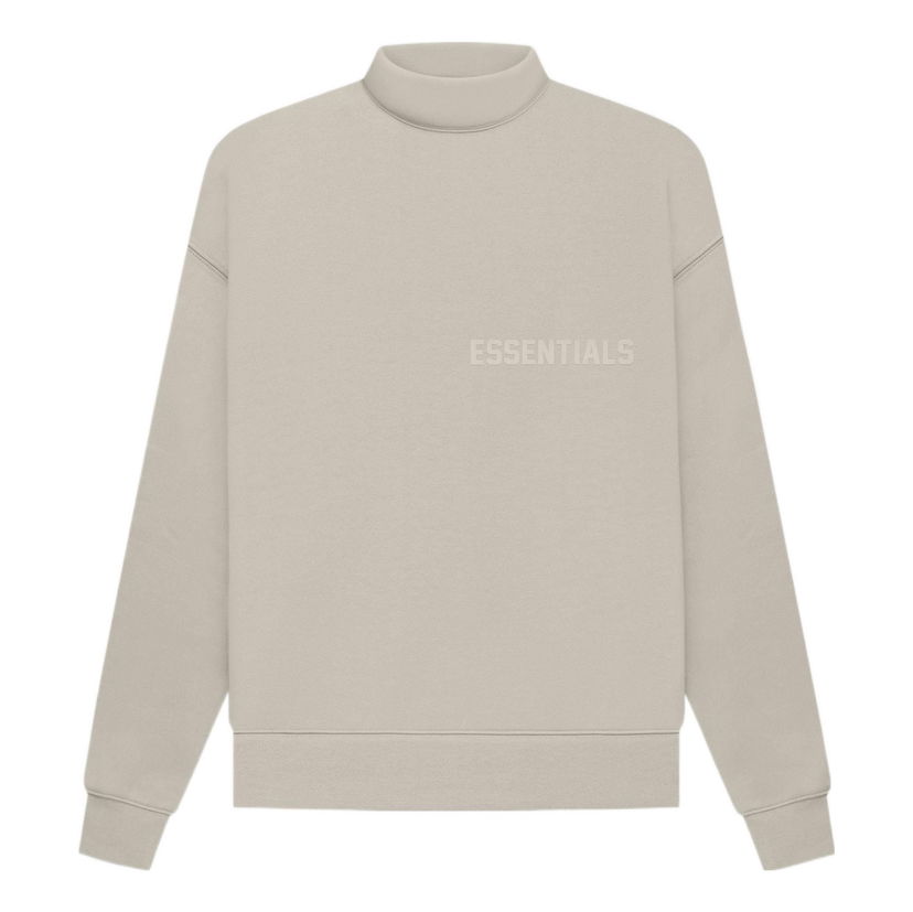 Villapaita Fear of God Essentials Mockneck Sweatshirt Beige | FOG-SS22-667