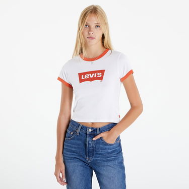 T-paita Levi's Graphic Ringer Mini Tee Valkoinen | A3523-0004, 0