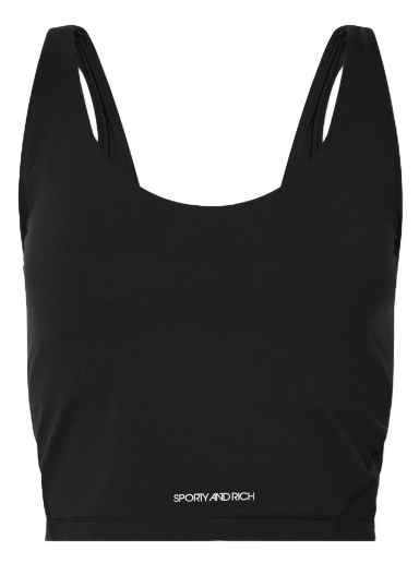 Rintaliivit Sporty & Rich Cropped Tank Bra Top Musta | TC671BK