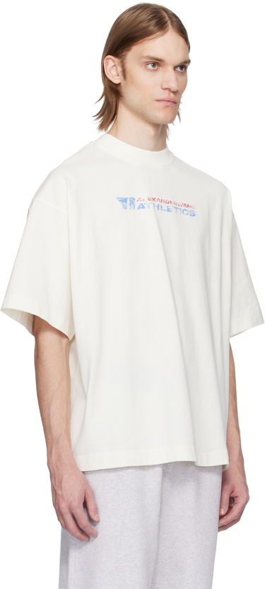 T-paita Alexander Wang Alexander Wang Logo-Print T-Shirt Valkoinen | UCC2251835, 4