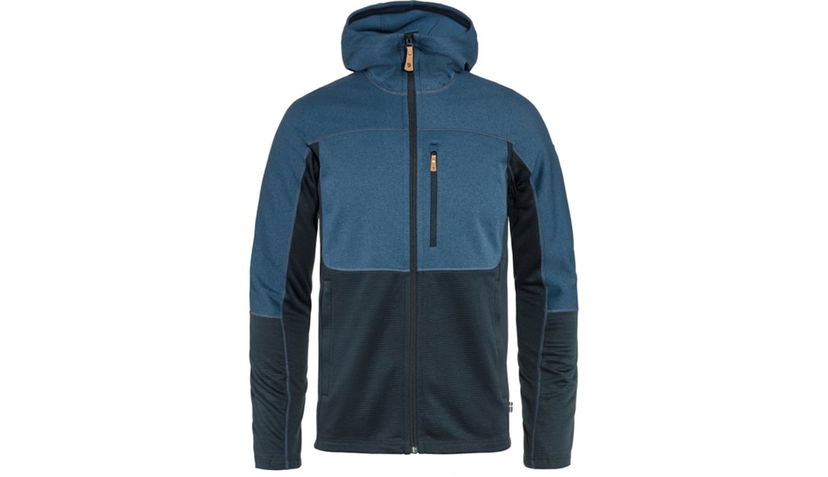Huppari FJÄLLRÄVEN Abisko Trail Fleece M Hooded Jacket Sininen | F82257-534-555