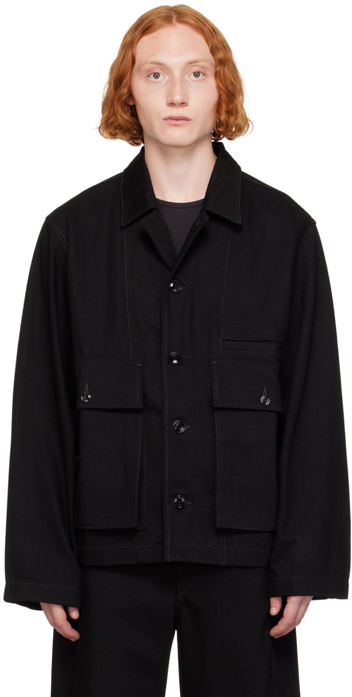 Takki LEMAIRE Boxy Denim Jacket Musta | OW306 LD1000