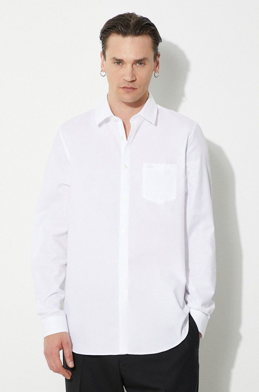 Paita Lacoste Lacoste Regular Fit Shirt with Classic Collar Valkoinen | CH8522