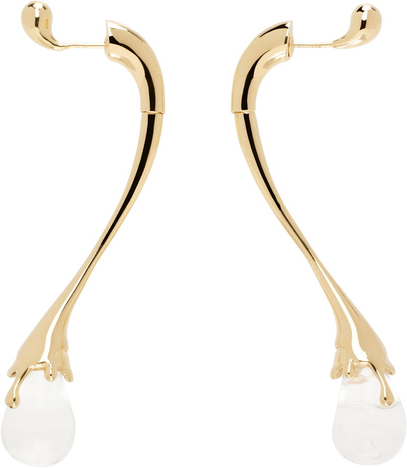 Korvakorut Bottega Veneta Drop Earrings With Gold Tone Finish Metallinen | 815299 V0GDM