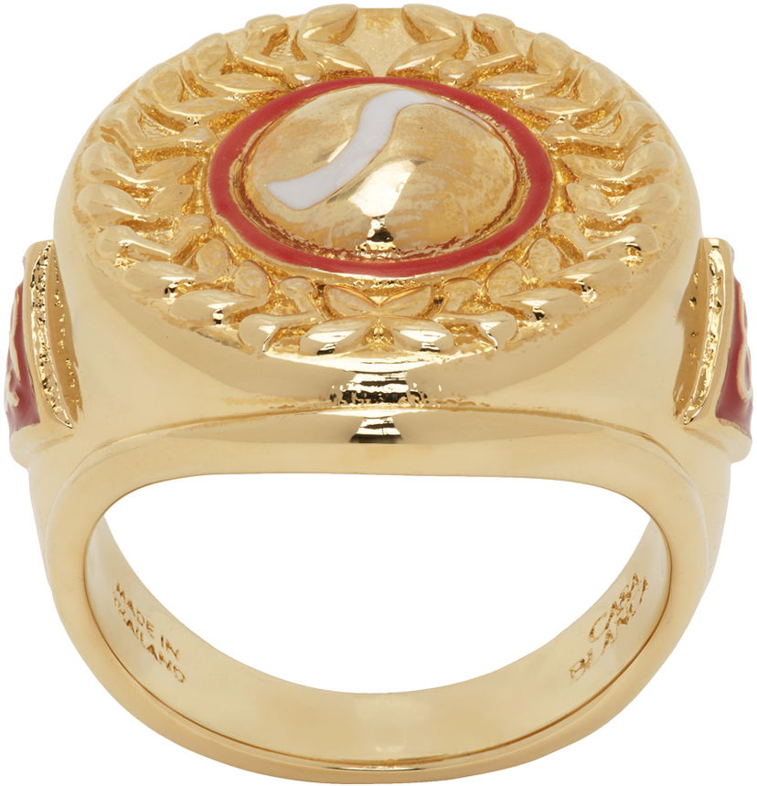 Sormus Casablanca Sports Medallion Ring Beige | JW-174-01