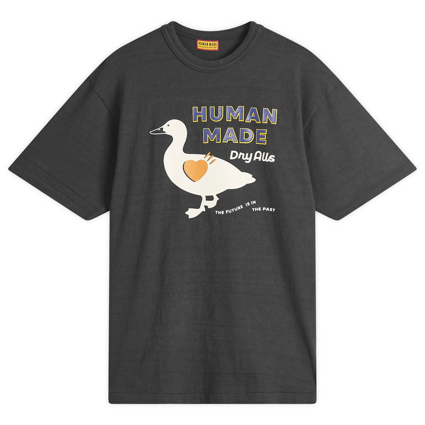 T-paita Human Made Duck Dry Alls Graphic T-Shirt, Size Large Harmaa | HM29TE012-BLK