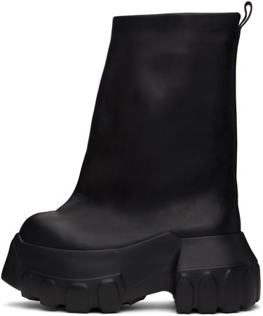 Vaatteet Rick Owens Rick Owens Hollywood Flared Mega Tractor Boots Musta | RU01E5864 LOO, 2